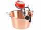 NuovaFac Automatica Induction cooker - Hammered copper electric pot - 9L - 5W