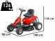 Troy-Bilt TB 76T-S - Lawn tractor - with side discharge - 382cc engine - Electric start