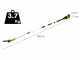 Greenworks GD40PSH - Pruner/Hedge trimmer on extension pole - WITHOUT BATTERY AND CHARGER