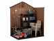 Keter Darwin Brown - Garden Shed - with Front Windows - 190x122x221 cm