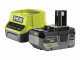 Ryobi RHV18F-0 - Cordless vacuum cleaner with extension - 18V - 4 Ah