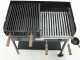 Cruccolini Party Charcoal and Wood-fired Barbecue in Heavy-duty Sheet Metal with Double Grid