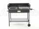 Cruccolini Party Charcoal and Wood-fired Barbecue in Heavy-duty Sheet Metal with Double Grid