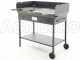 Cruccolini Party Charcoal and Wood-fired Barbecue in Heavy-duty Sheet Metal with Double Grid