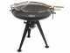 Royal Food BBQ2 Charcoal Barbecue with Double Rotating Grid -  &Oslash; 86 cm Brazier