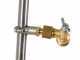 Pair of stainless steel spray booms with 4+4 brass conical nozzles