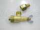 Pair of stainless steel spray booms with 4+4 brass conical nozzles