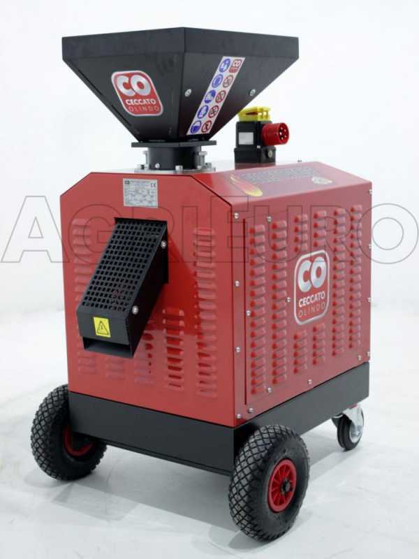 Ceccato Olindo Three-phase Wood Pellet Machine, 5.5 Hp, for Domestic Production of Pellet for Heating