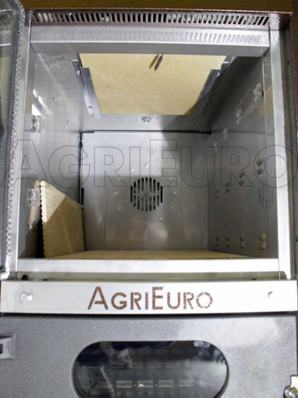 AgriEuro Medius 80 Deluxe INC Stainless Steel Built-in Wood-fired Oven - coppered enamel