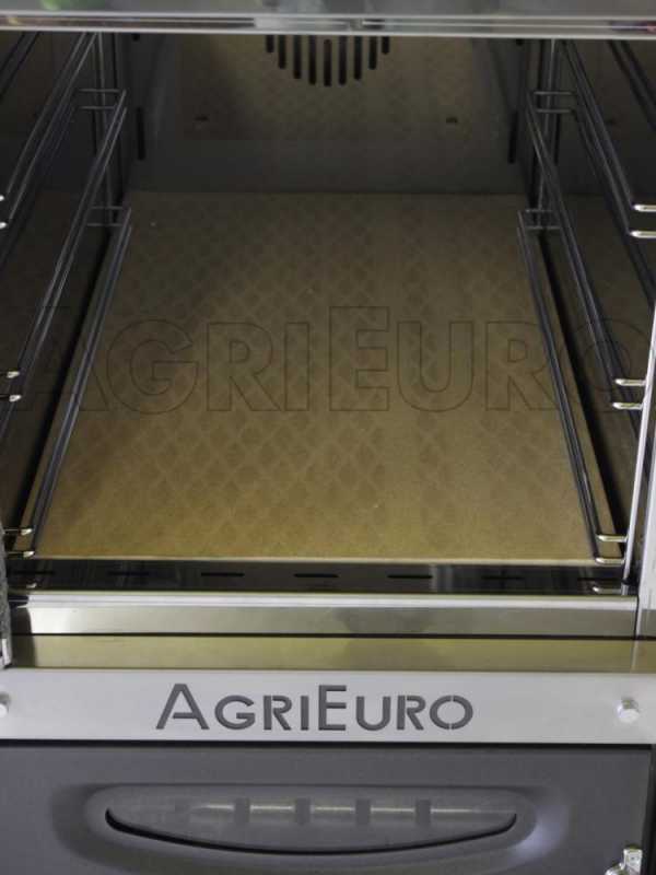 AgriEuro Medius 80 EXT Inox Outdoor Steel Wood-fired Oven - ventilated, roof and inox panels