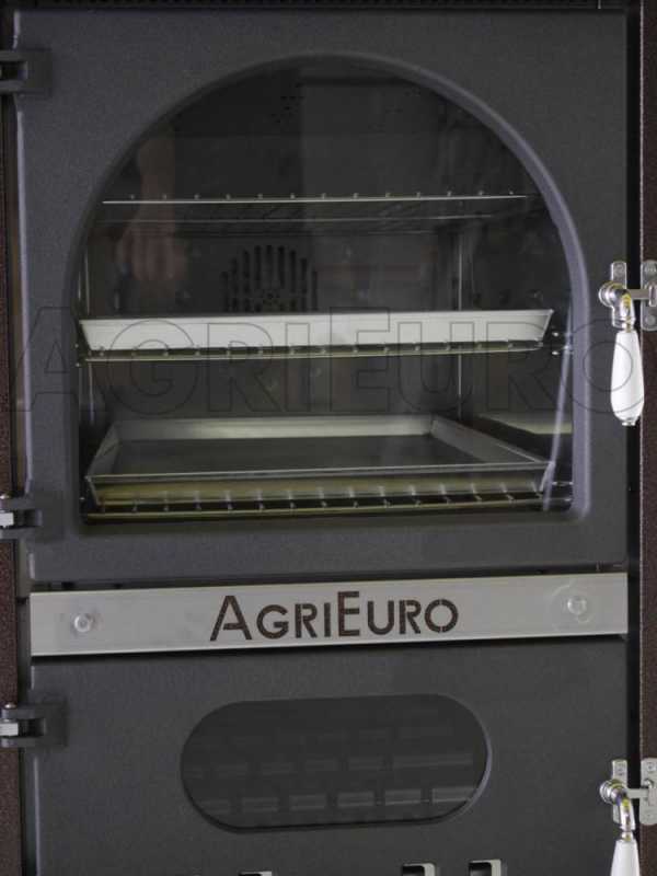 AgriEuro Magnus 100 Deluxe EXT Inox Outdoor Wood-fired Oven - Copper Enamel