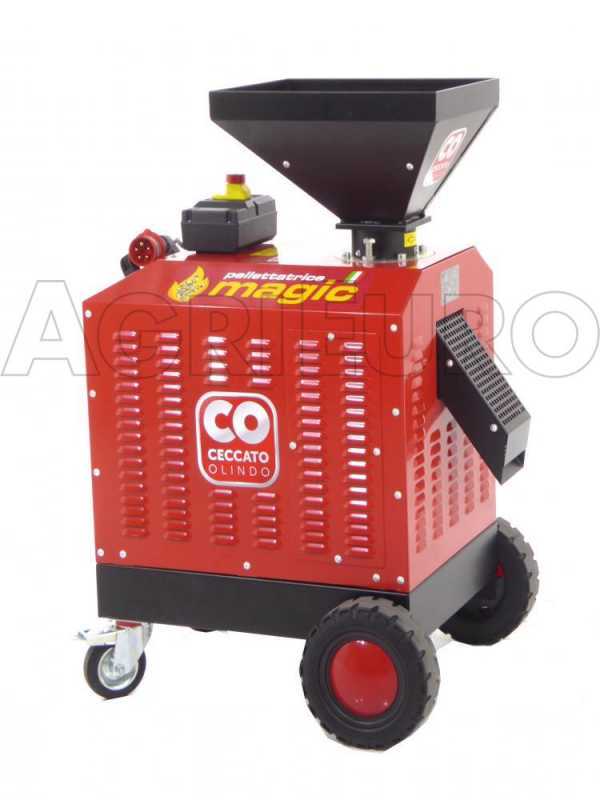 Ceccato Olindo Three-phase Wood Pellet Machine, 7.5 Hp, for Producing Pellet for Heating