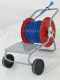 Hose reel with cart + 100 mt 40 bar hose + professional spray handgun