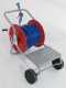 Hose reel with cart + 100 mt 40 bar hose + professional spray handgun