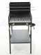 Cruccolini Fuocone Inox 50x50 Wood-fired Barbecue in Heavy-duty Sheet Metal with Stainless Steel Grid