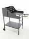 Cruccolini Fuocone Inox 50x50 Wood-fired Barbecue in Heavy-duty Sheet Metal with Stainless Steel Grid