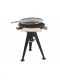 Royal Food BBQ3 Charcoal Barbecue with Stainless Steel Double Rotating Grid -  &Oslash; 66 cm Brazier