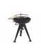 Royal Food BBQ3 Charcoal Barbecue with Stainless Steel Double Rotating Grid -  &Oslash; 66 cm Brazier