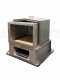 AgriEuro Medius 80 Deluxe INC Stainless Steel Built-in Wood-fired Oven - coppered enamel