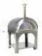 AgriEuro Cibus Inox 100x80 cm Wood-fired Oven for Outdoor - Cooking capacity: 5 pizzas