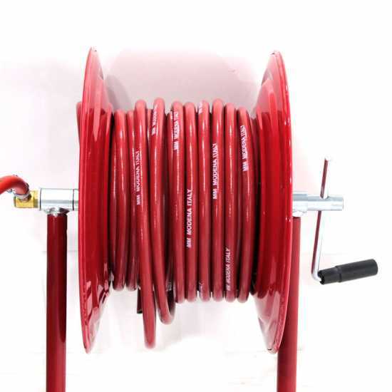 Hose reel with 25 mt hose - 50 bar