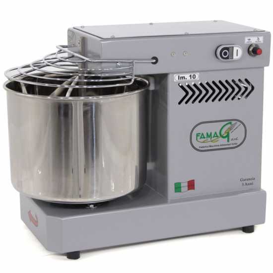 Famag IM 10 Electric Spiral Mixer - 10 speeds - 10 kg - Silver