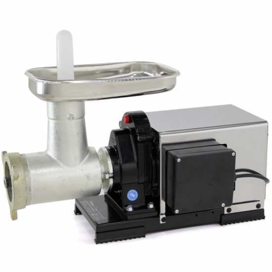 Reber 9504 N INOX N.32 meat grinder - 1200W heavy-duty induction electric motor - Standard Gear Motor