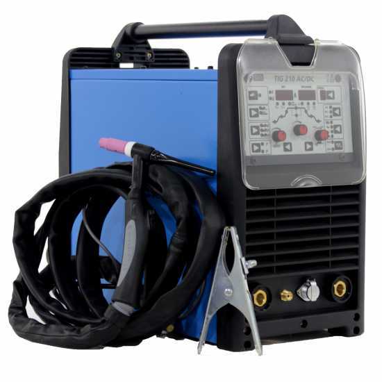 Awelco TIG 210 AC/DC TIG Inverter Welding Machine - 210 A Max - single-phase - AC/DC current - tool kit