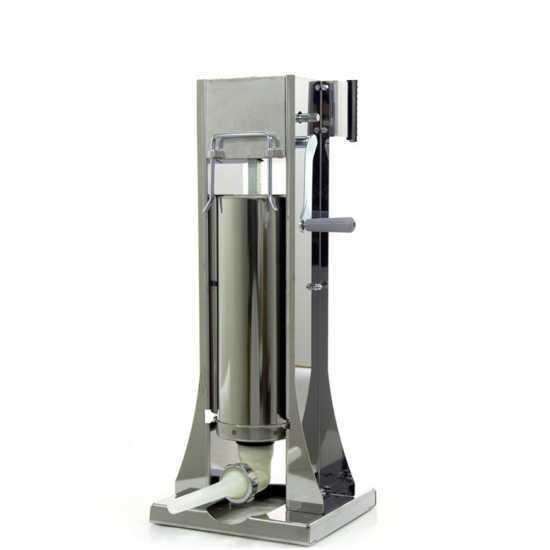 Reber 8971 V INOX - 8 Kg Vertical Sausage Stuffer - 2 Speeds with Case