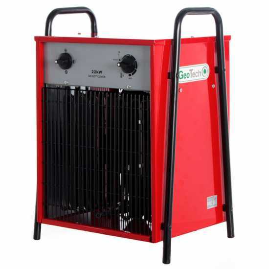 GeoTech EH 2200 T - Electric Hot Air Generator with Fan - 22 kW - Three-phase 