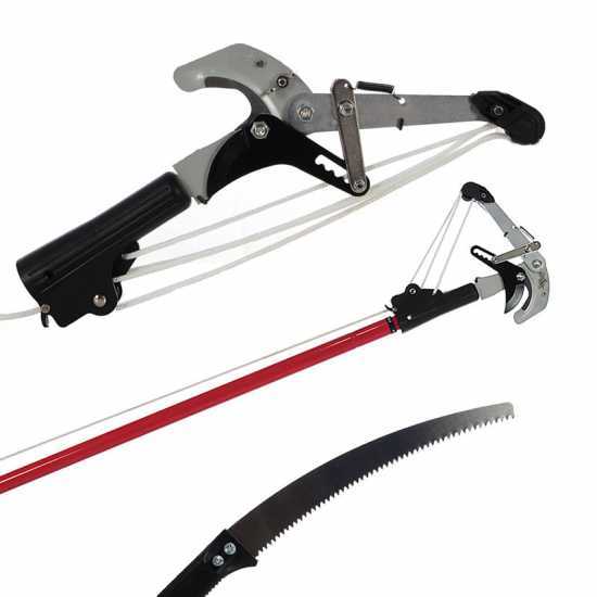 Ausonia Telescopic Pole Saw with Ratchet Cut + Pruning Saw on 170-310 cm telescopic pole