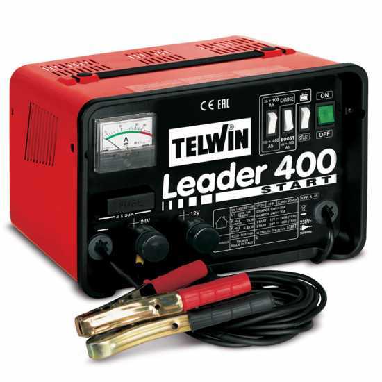 Telwin Leader 400 Start Car Battery Charger and Starter - WET/START-STOP 12/24V batteries