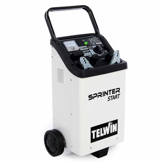 Telwin Sprinter 6000 Start Car Battery Charger and Starter - 12/24 V Batteries, 20 to 1550Ah