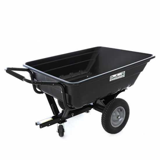 GeoTech TC3080PL lawn tractor trailer - trailer with plastic tub - 121x93(h 29 cm)