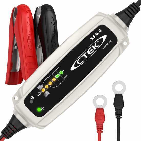 CTEK XS 0.8 Automatic Battery Charger and Maintainer - 12 V Batteries - 6 phases