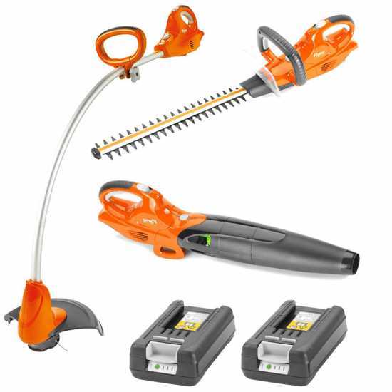 Flymo C-Li 20V3N1 3-in-1 Bundle Kit - Brush Cutter - Hedge Trimmer - Leaf Blower  - 20 V battery-powered motor