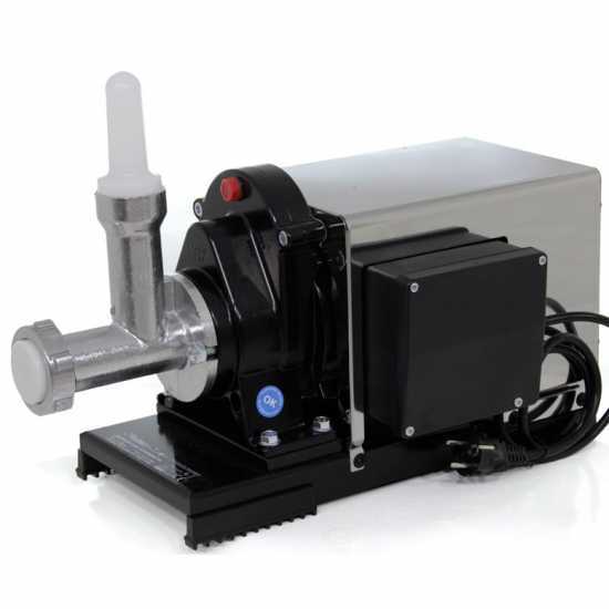 Reber 9070NSP INOX Pasta Press - Heavy-duty 1200W Electric Induction Motor - Gear Motor with Steel Gears