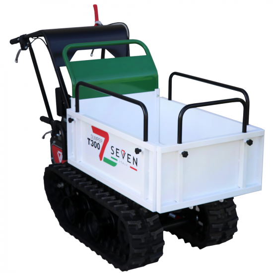 Seven Italy T300 GX-E Tracked Power Barrow - Extendable dumper truck - 300 Kg loading capacity