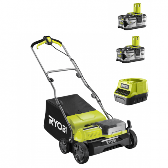 Ryobi RY18SFX35A-240 - Battery-powered Lawn Scarifier - 18 V - 2x4Ah