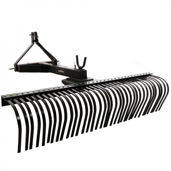 Blackstone B-HLRK 210 Heavy-duty Tractor-mounted Landscape Rake with 3-point Hitch