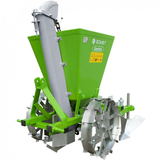 Bomet GEMINI - One-row Potato Planter - Adjustable Metal Wheels