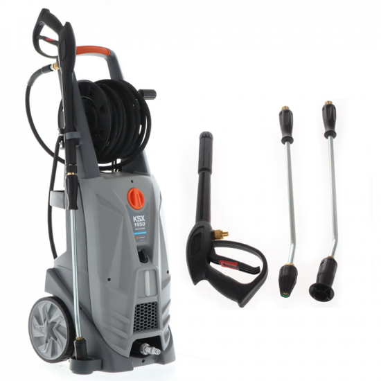 Comet KSX 1950 Gold Extra Pressure Washer - Hose Reel - 180 bar Max.