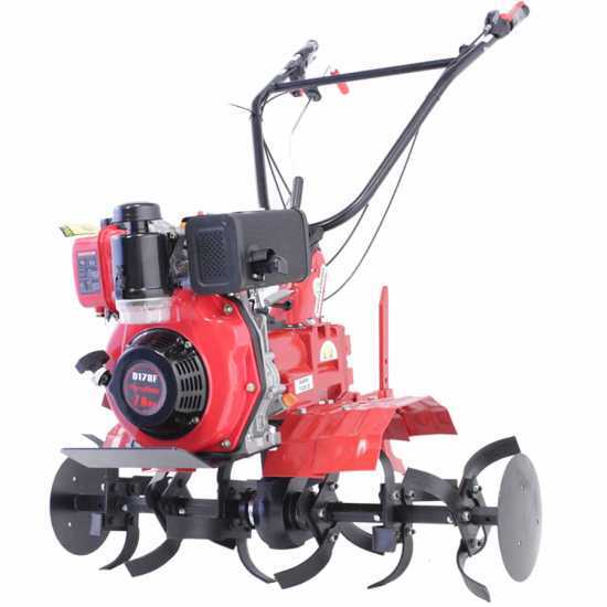 Eurosystems Euro 102 - 7 HP Diesel Garden Tiller - Excalibur 296cc Engine