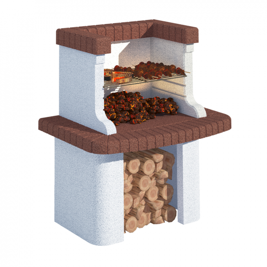 Linea VZ Gavi - Wood and Charcoal Masonry Barbecue