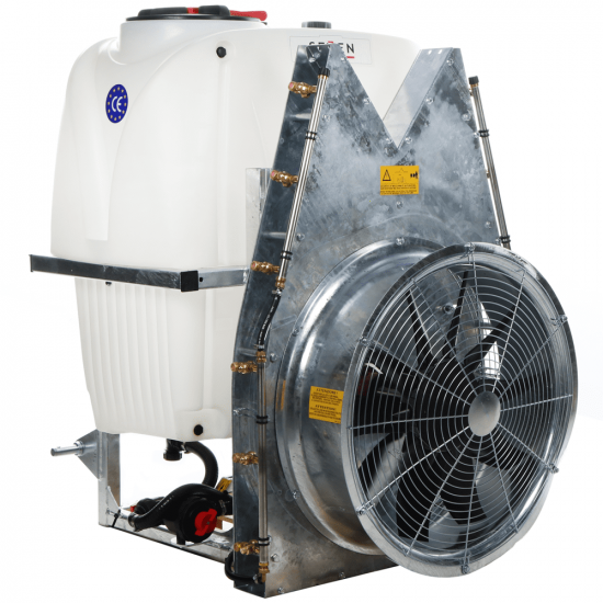 Seven Italy 400 - Tractor-Mounted Vertical Mist Blower for Spraying - 400 L capacity - APS 71 Pump