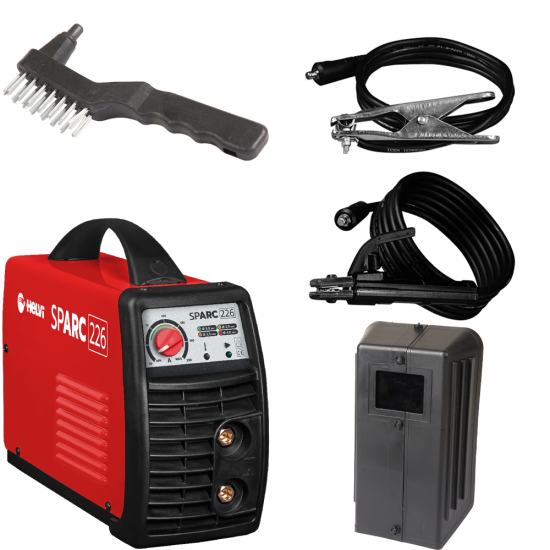 Helvi sparc 146 - Inverter MMA electrode welder - 120 A - equipment kit