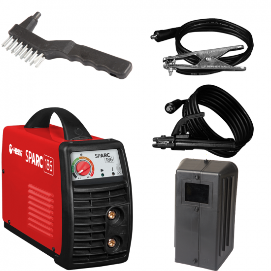 Helvi sparc 186 - Inverter MMA electrode welder - 160 A - equipment kit