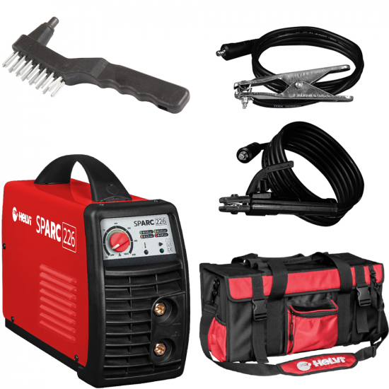 Helvi sparc 226 - Inverter MMA electrode welding machine - 200A - kit Bag