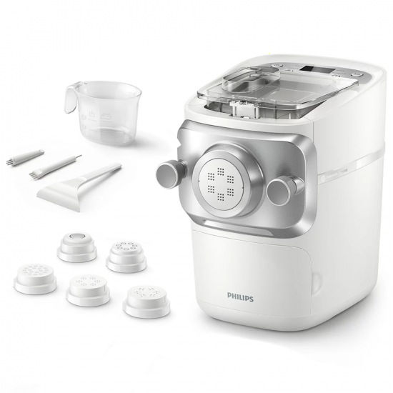 Philips Pasta Maker 7000 HR2660/00 - Electric pasta machine 2-in-1 - Kneads and extrudes