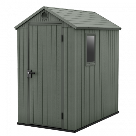 Keter Darwin Green - Tool Shed - With Side Window - 125.8x184.5x205.1 cm